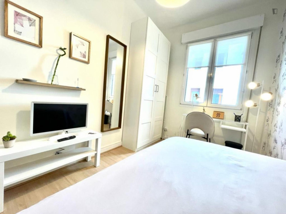 Inviting double bedroom in Abando - Bilbao - chambre - ImmoJeune