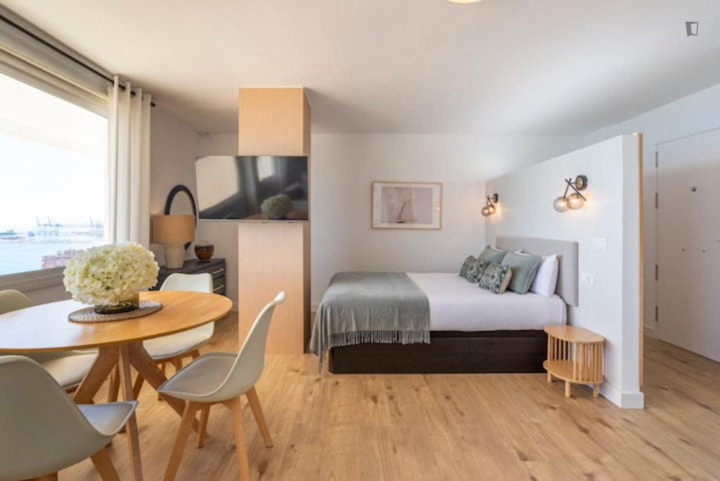 Comfortable studio with sea view in Málaga-Este