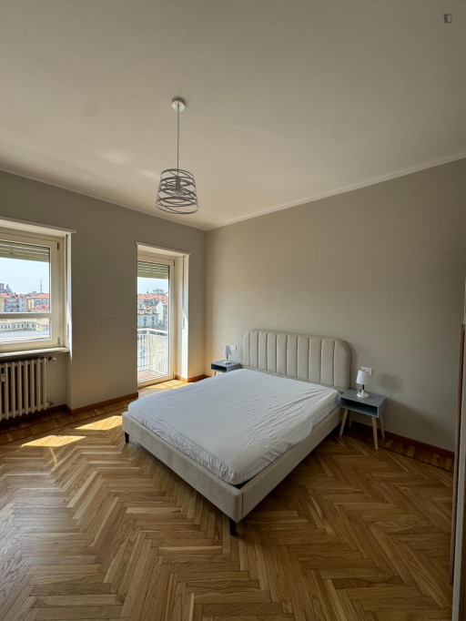 Modern 2-Bedroom Apartment in Turin - Turin - chambre - ImmoJeune