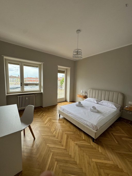 Cool 2-Bedroom Apartment in Turin - Turin - chambre - ImmoJeune