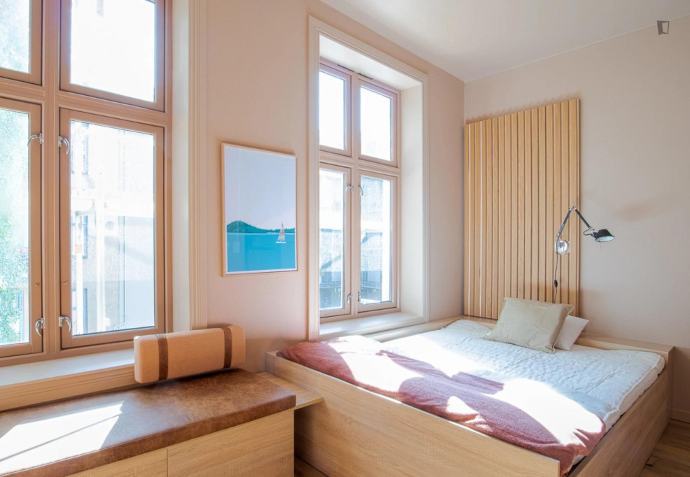Bright studio in hip Grünerløkka - Oslo - chambre - ImmoJeune