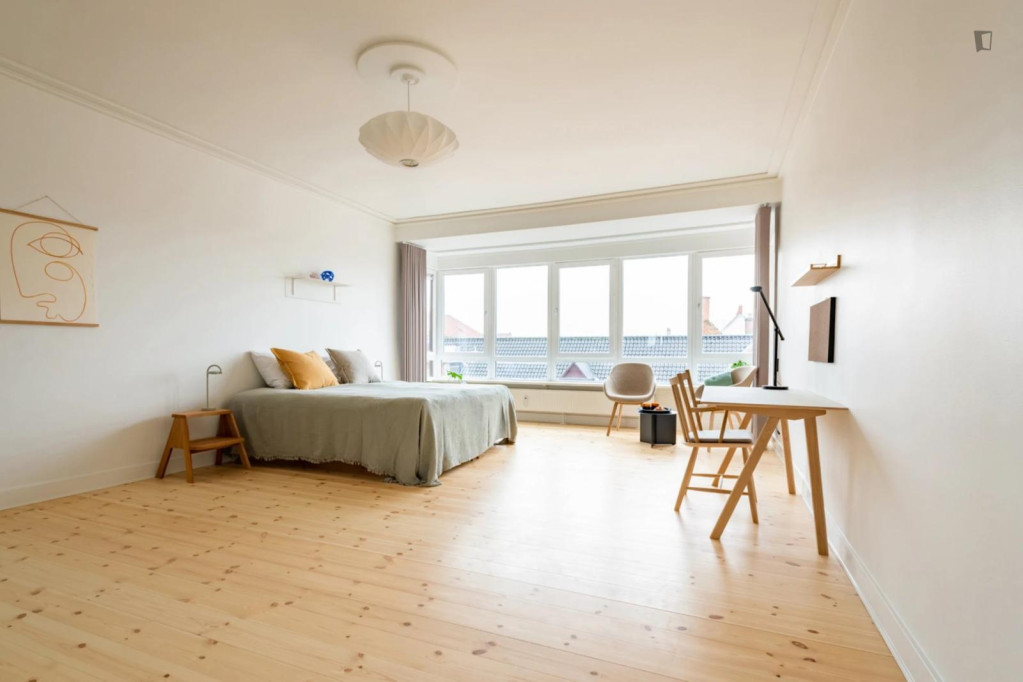 Spacious double bedroom in shared flat in vibrant Frederiksberg - Copenhagen - chambre - ImmoJeune