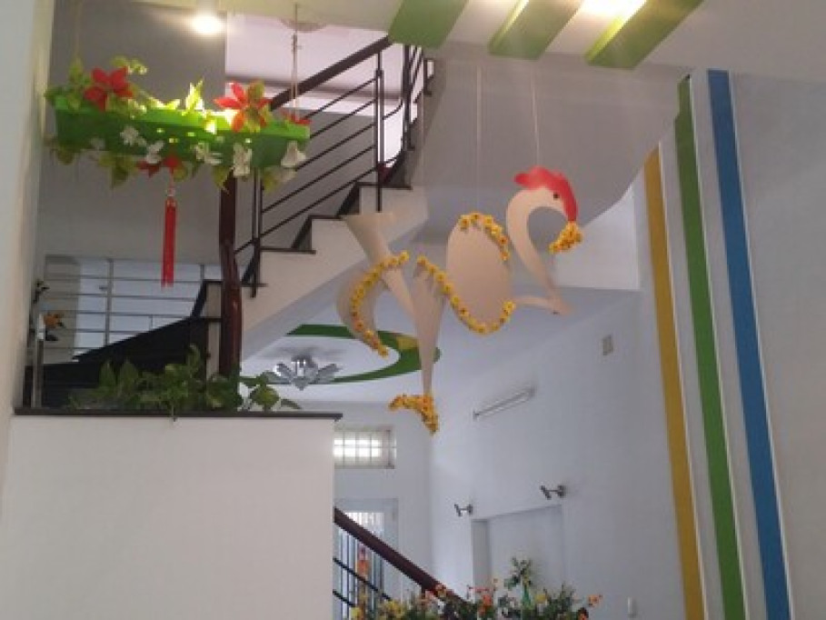 Colorful & green house