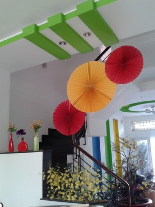 Colorful & green house