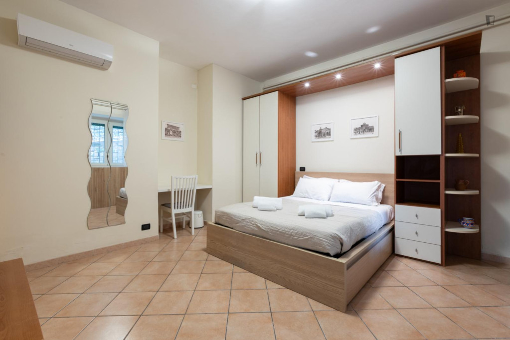 Lovely 1-bedroom apartment in Trionfale - Rome - chambre - ImmoJeune