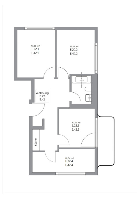 Zimmer in der Nazarethkirchstraße 51 (Aufgang E)