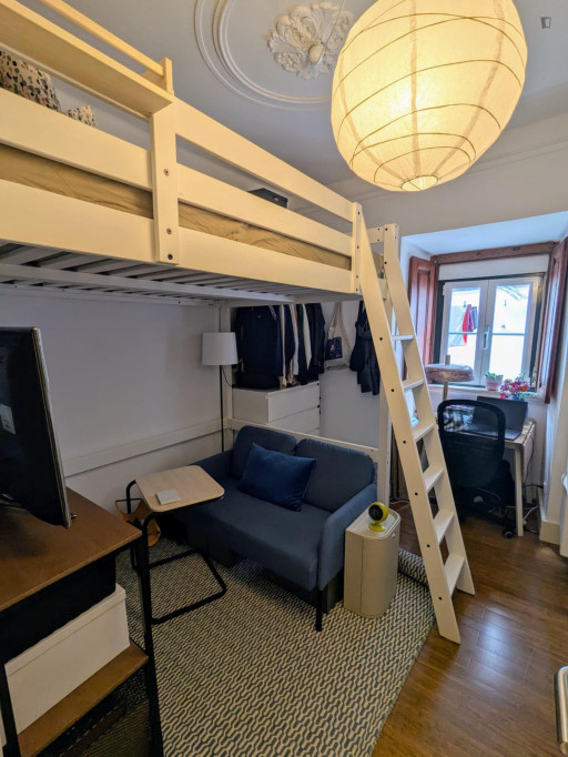 Great bedroom near Cais do Sodre - Lisbonne - chambre - ImmoJeune