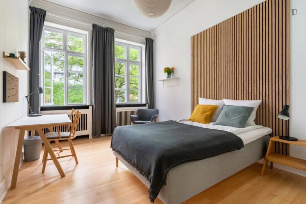 Appealing single bedroom in shared flat in well-connected Klædebo Kvarter - Copenhagen - chambre - ImmoJeune