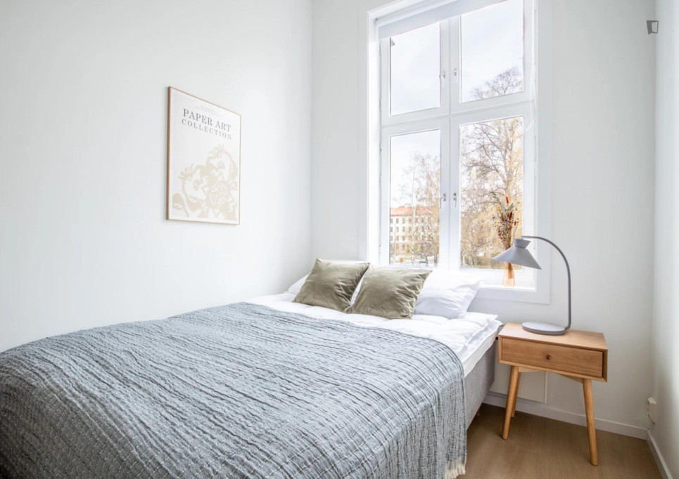 Stylish single bedroom in nice shared flat in Grünerløkka - Oslo - chambre - ImmoJeune