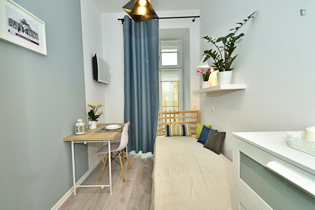 Welcoming single bedroom close to Politechnika Łódzka