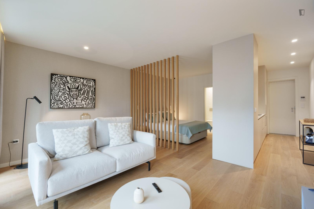 Modern studio near Jardim Marques de Oliveira - Porto - chambre - ImmoJeune