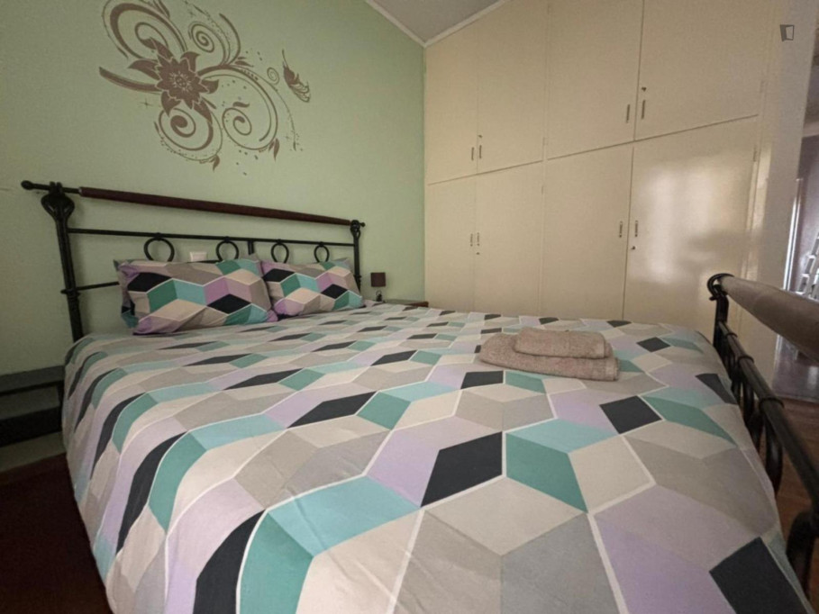 Fascinating Double Bedroom with a balcony close to University of Economics and Business