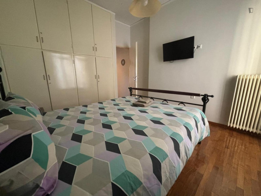 Fascinating Double Bedroom with a balcony close to University of Economics and Business