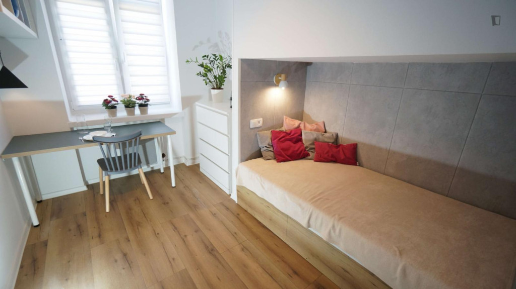 Comfortable single bedroom in shared flat close to Politechnika Łódzka
