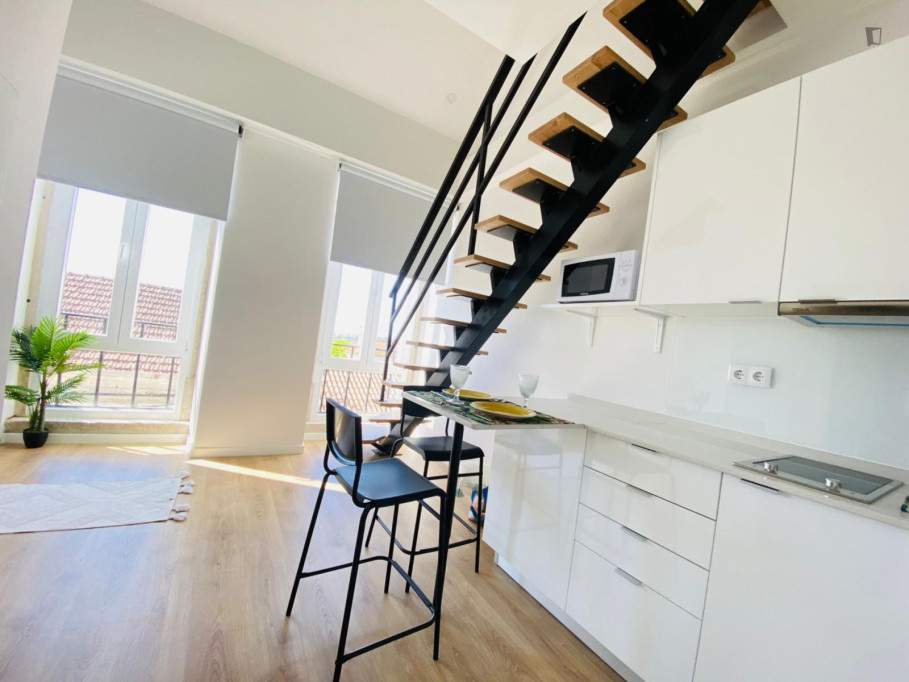 Amazing studio in Monte da Caparica - Lisbonne - chambre - ImmoJeune