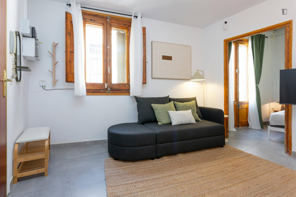 Welcoming 1 bedroom apartment in central Ciutat Vella - Barcelone - chambre - ImmoJeune
