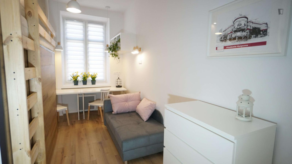 Lovely single bedroom in shared flat near the Politechnika Łódzka