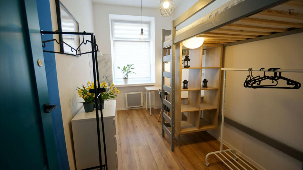 Pleasant single bedroom in shared flat near the Lodz University of Technology