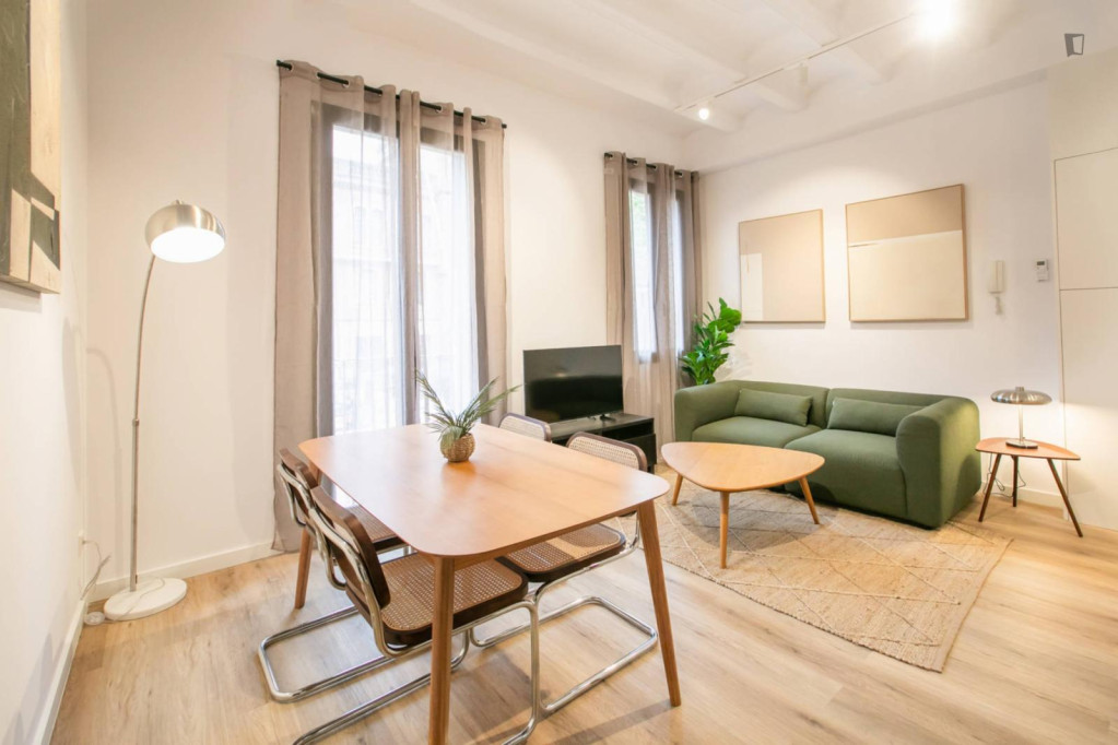 Charming 1-bedroom flat in L'Esquerra de l'Eixample - Barcelone - chambre - ImmoJeune