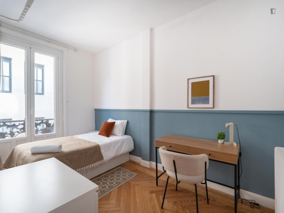 Cosy single bedroom near Gran Vía metro station - Madrid - chambre - ImmoJeune