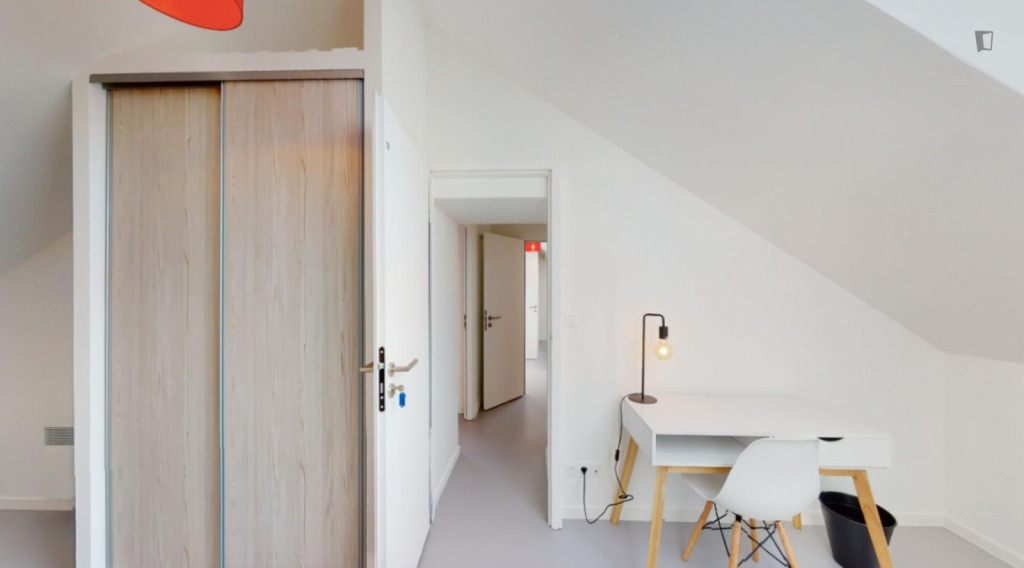 Pleasant double ensuite bedroom in the Île de Nantes