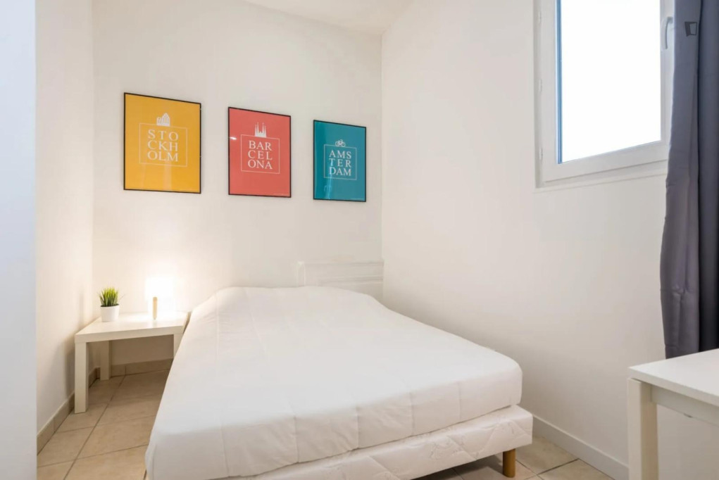 Comfortable double bedroom close to Bellecour metro station