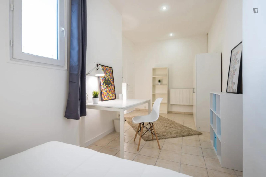 Comfortable double bedroom close to Bellecour metro station
