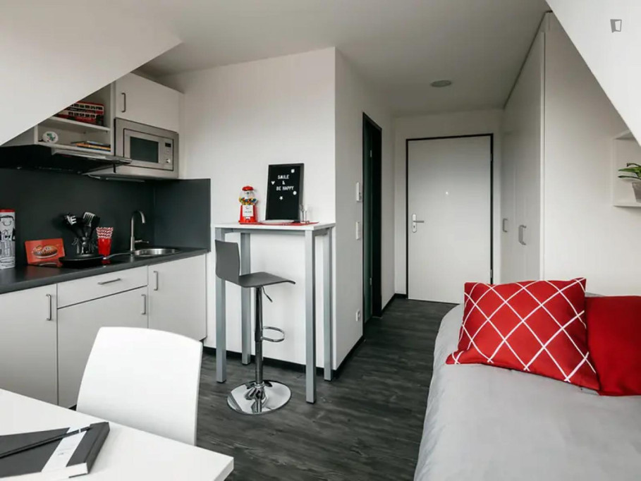 Tasteful studio in Südviertel - Muenster - chambre - ImmoJeune
