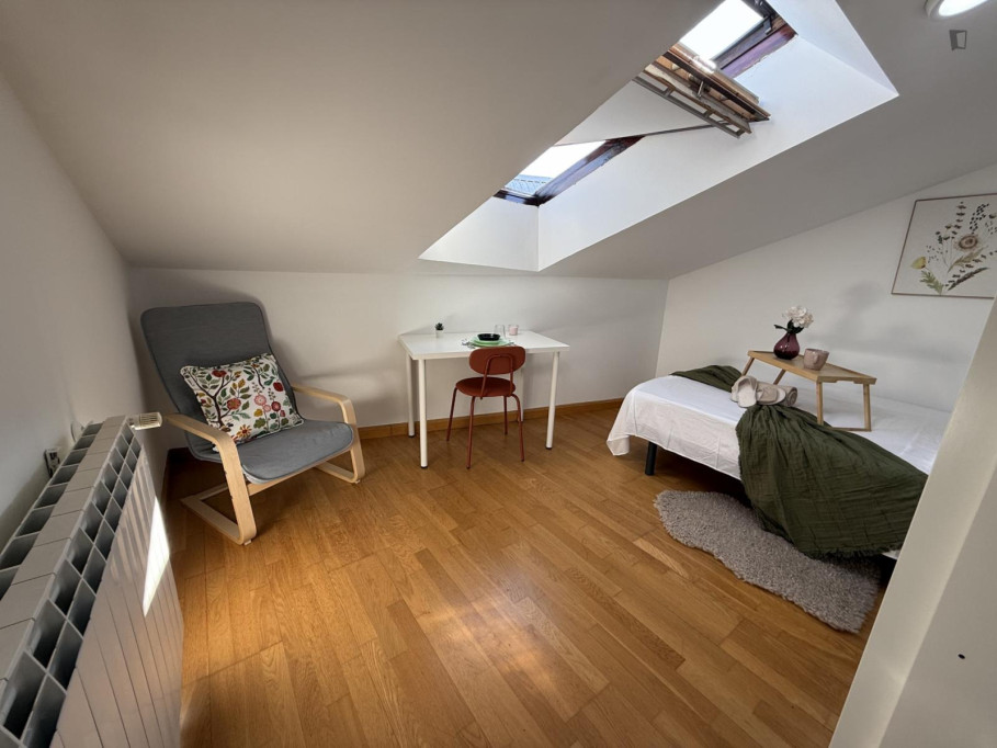 Bright double bedroom near Gran Vía metro station - Madrid - chambre - ImmoJeune