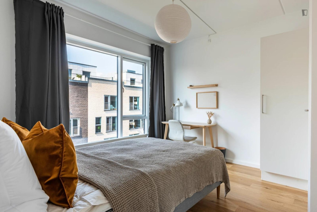 Welcoming double bedroom near Aalborg University - Copenhagen - chambre - ImmoJeune