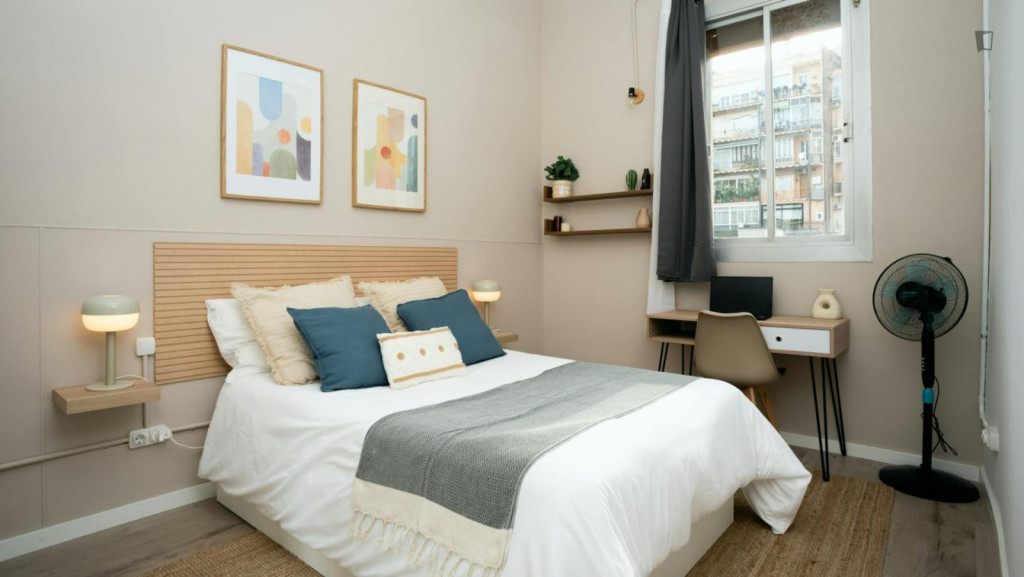 Superb double bedroom in L'Esquerra de l'Eixample - Barcelone - chambre - ImmoJeune