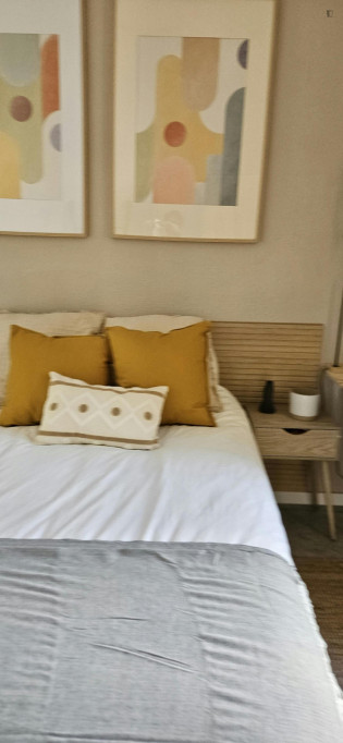Spacious double bedroom near Diagonal metro station