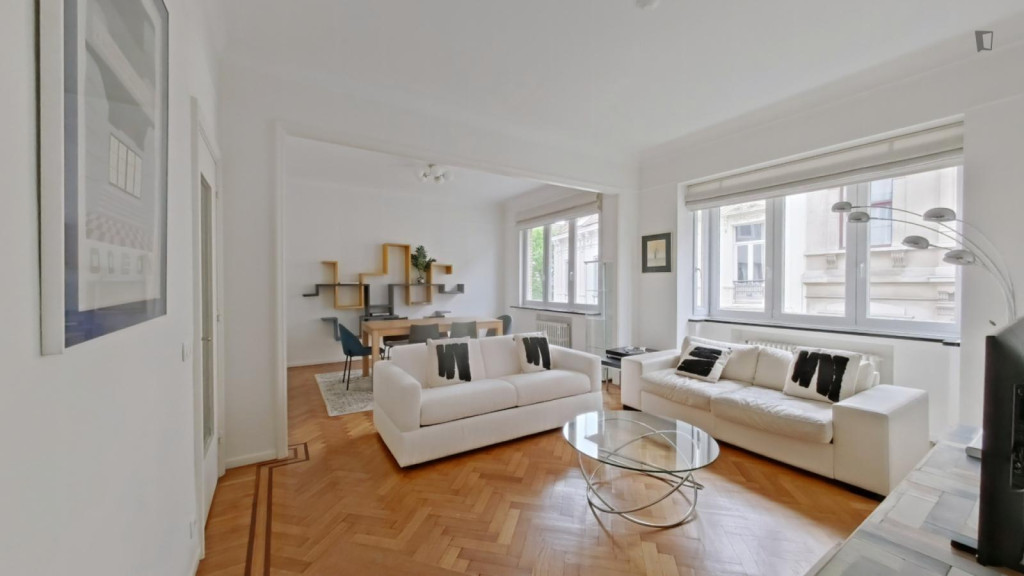 Bright 1-bedroom apartment in Saint-Gilles - Bruxelles - chambre - ImmoJeune