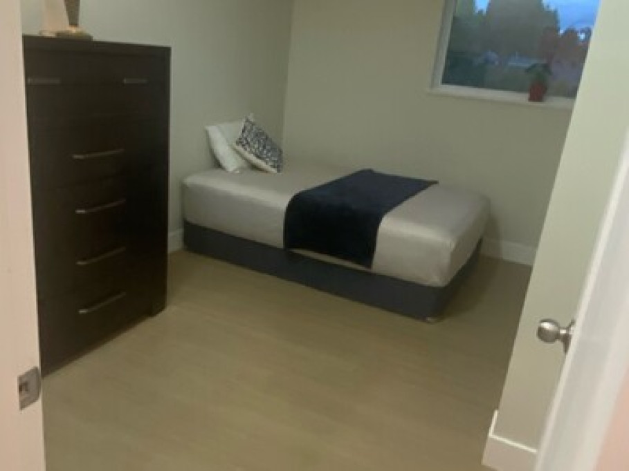 Rooms in bright, new house.