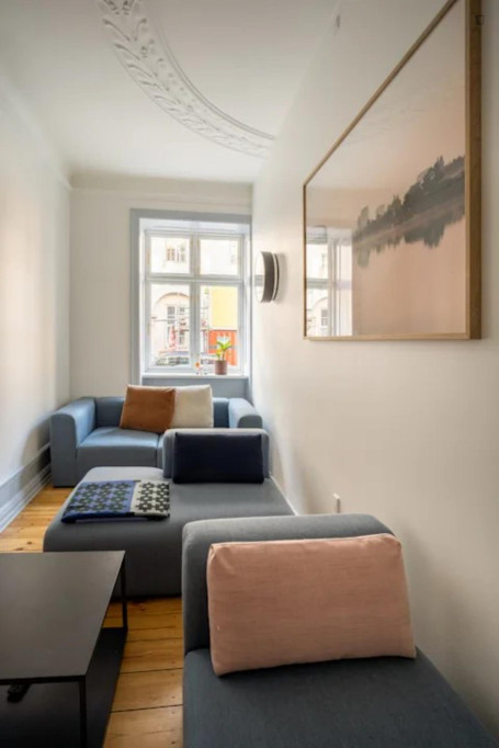 Luminous double bedroom in Indre By