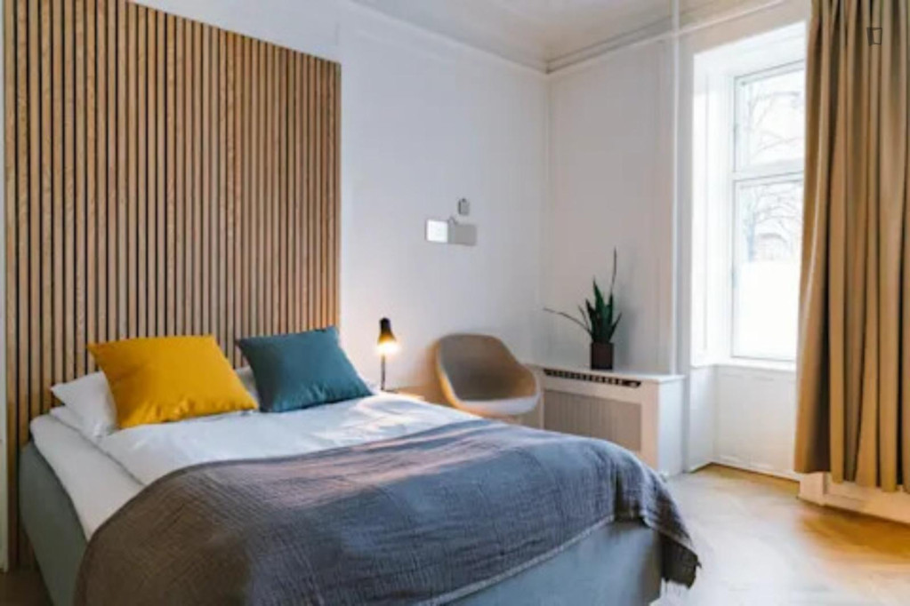 Cool single bedroom in shared flat close to the Copenhagen University