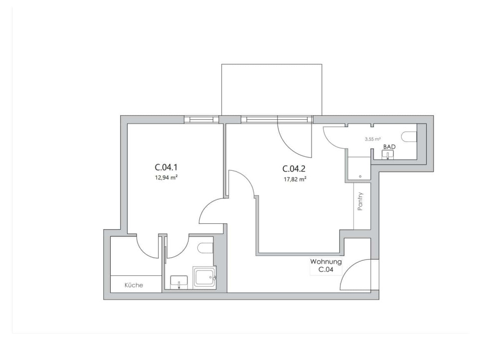 Studio in der Nazarethkirchstraße 51 (Aufgang C)