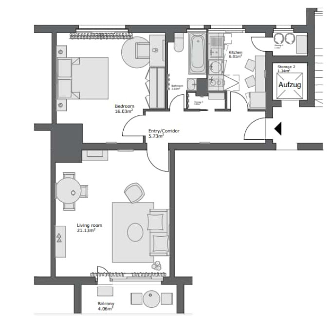 Berlin Belziger 1 - Private Two-room Apartment (1)
