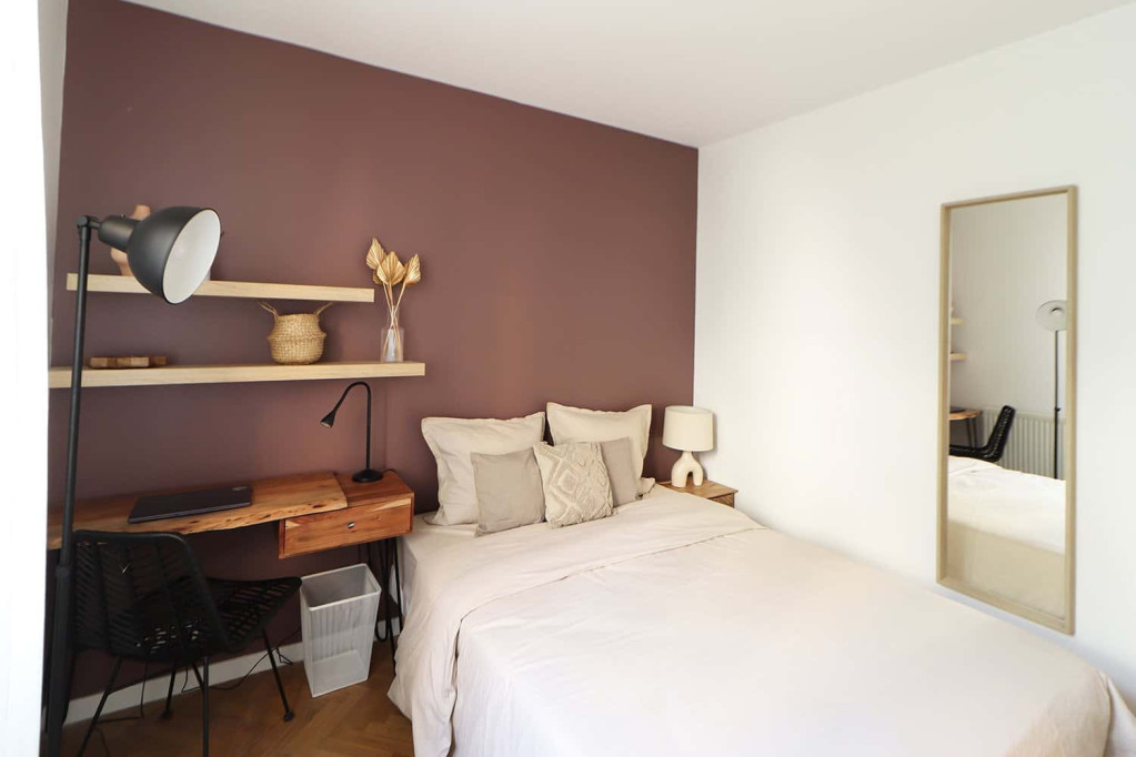 Minimalist 10 m² bedroom for rent in coliving in SaintDenis