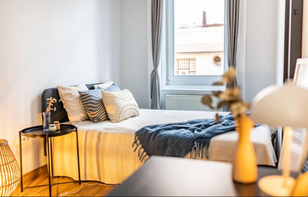 Lovely double bedroom near Keleti pályaudvar metro station - Budapest - chambre - ImmoJeune