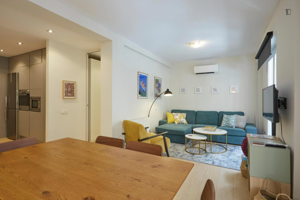 Dashing 2-bedroom flat in trendy Vila de Gràcia - Barcelone - chambre - ImmoJeune