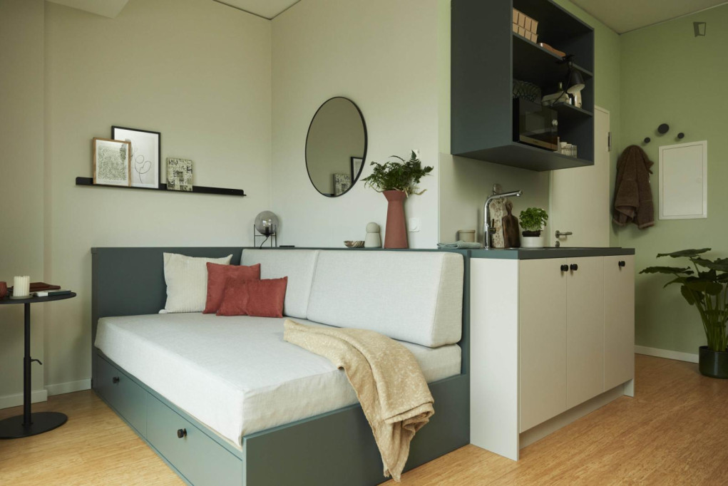 Appealing studio in Oberschöneweide - Berlin - chambre - ImmoJeune