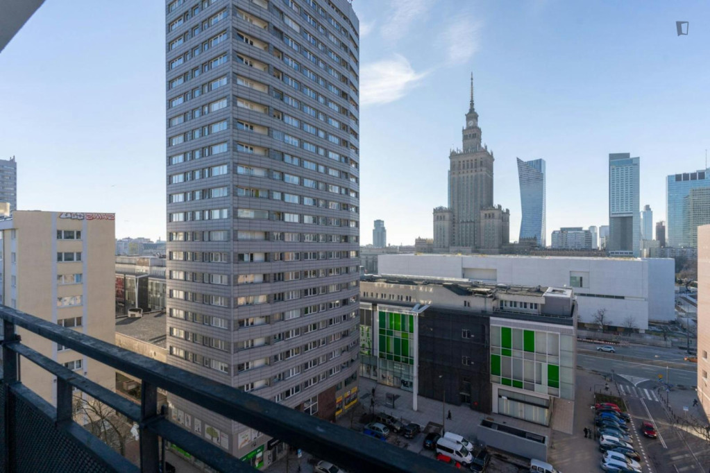 Very cool double bedroom in the centre of Warsaw