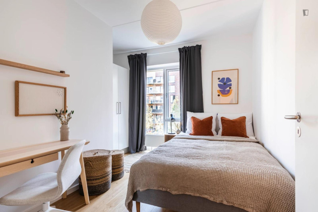 Inviting double bedroom in Holmene