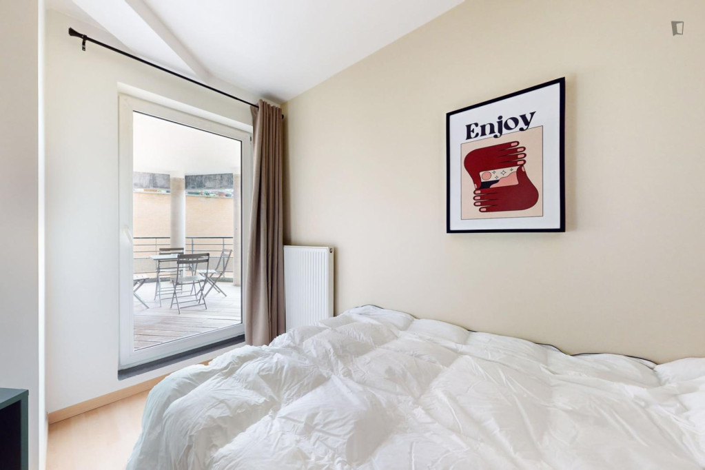 Neat double bedroom in Stalle - Bruxelles - chambre - ImmoJeune