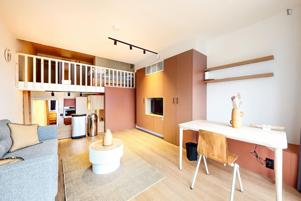 Modern studio in Ste Catherine - Bruxelles - chambre - ImmoJeune