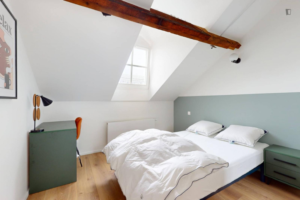 Lovely double bedroom near Schaerbeek station