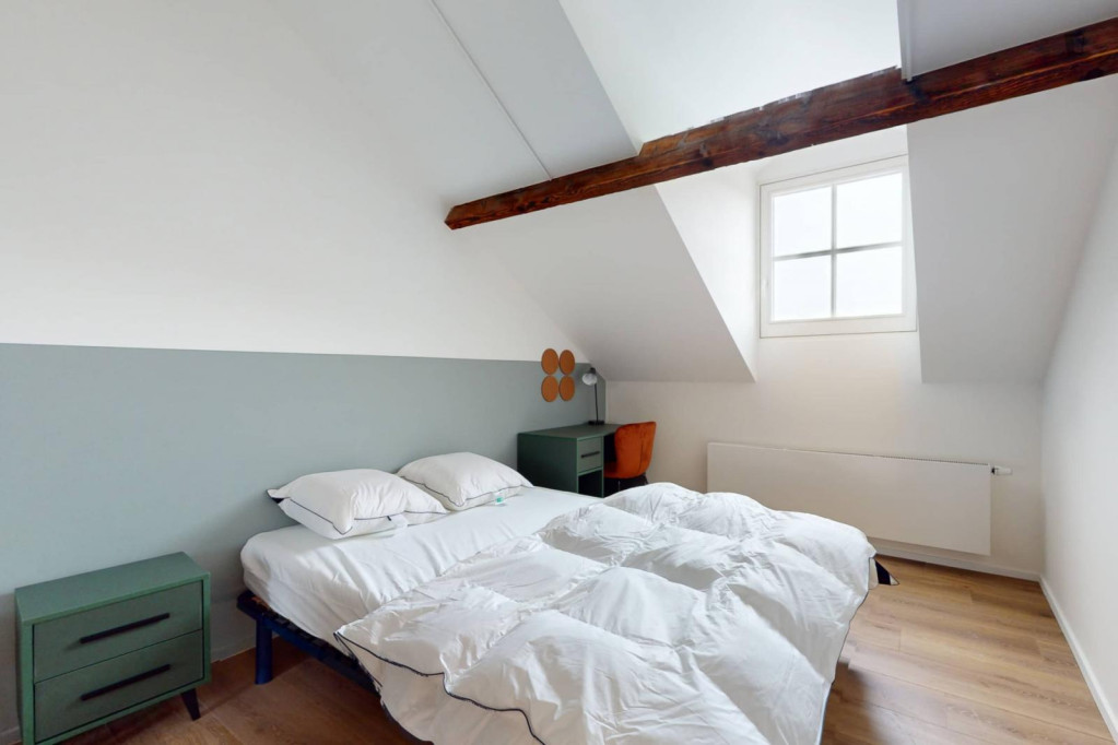 Welcoming double bedroom near Schaerbeek station - Bruxelles - chambre - ImmoJeune