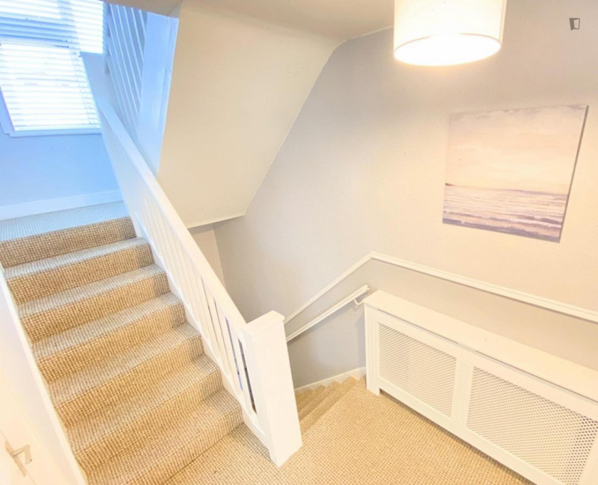 Bed in a pleasant twin bedroom, near University College Cork