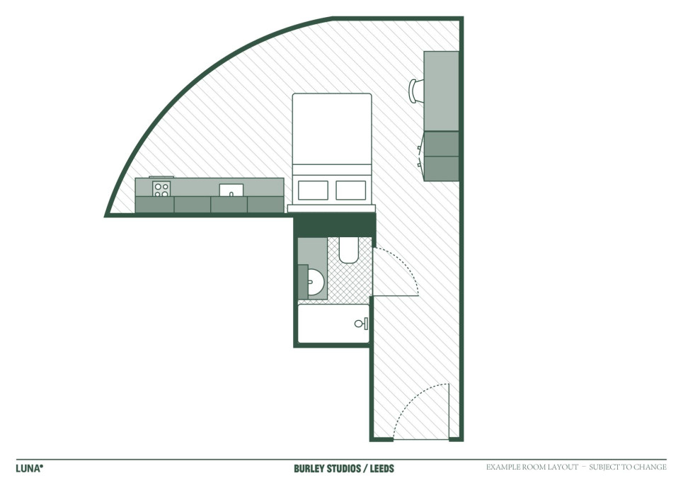 Burley Studios - Leeds - chambre - ImmoJeune